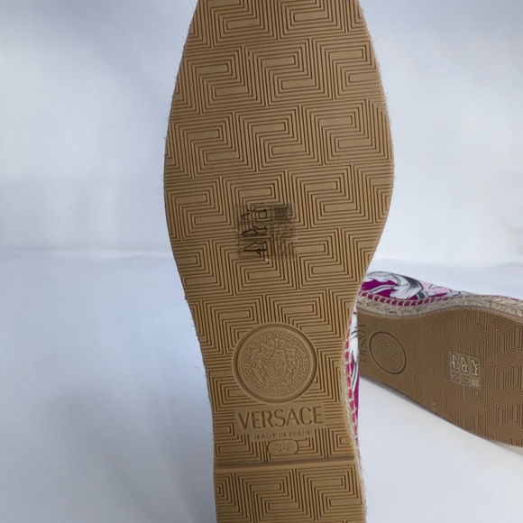 Versace Loafer Espadrille Size 38 | Fuchsia Rose Italy - Picture 4 of 9